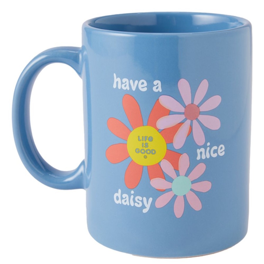 Home Life is Good Mugs | Groovy Have A Nice Daisy Jake'S Mug Cool Blue