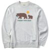 Men Life is Good Sweatshirts & Hoodies | Men'S Fishin With Dad Simply True Fleece Crew Light Heather Gray