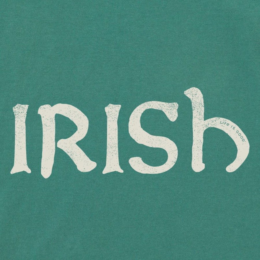 Kids Life is Good Graphic Tees | Kids Irish Crusher Tee Spruce Green