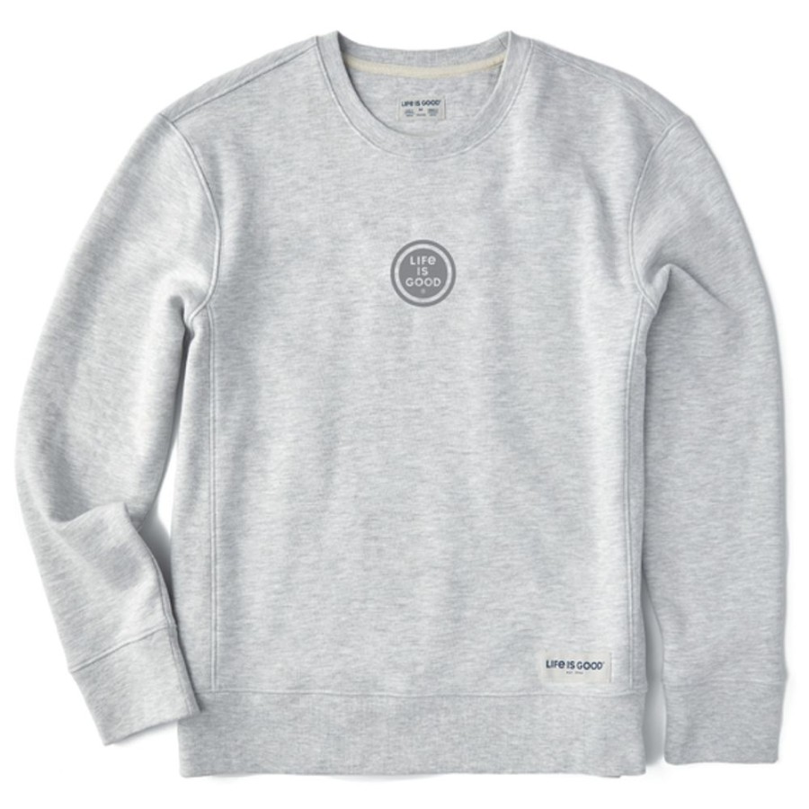 Women Life is Good Sweatshirts & Hoodies | Women'S Tonal Lig Coin Simply True Fleece Crew Light Heather Gray