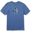 Men Life is Good Graphic Tees | Men'S Adirondack Jake Crusher Tee Vintage Blue