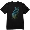 Men Life is Good Graphic Tees | Men'S Scenic Owl Crusher Tee Jet Black