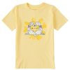 Kids Life is Good Graphic Tees | Kids Quirky Dogheart Crusher Tee Sandy Yellow