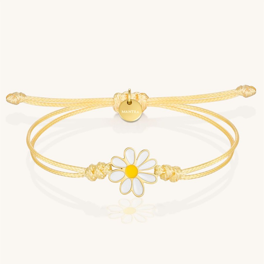 Women MantraBand Jewelry | Mantraband Daisy Thread Bracelet Yellow