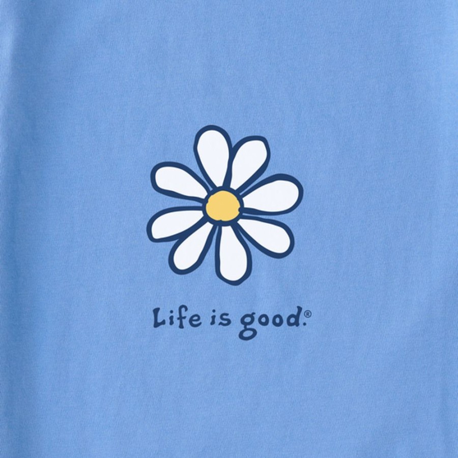 Women Life is Good Sweatshirts & Hoodies | Women'S Lig Daisy Simply True Fleece Hoodie Cornflower Blue