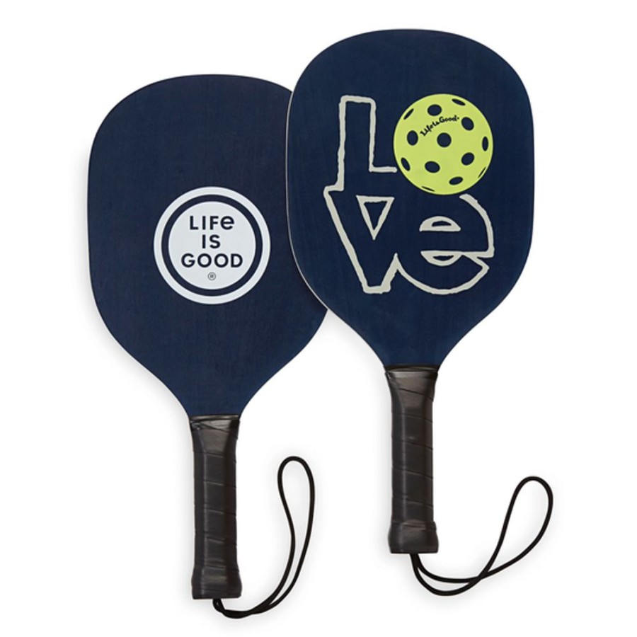 Home Fit for Life Pickleball | Life Is Good Love Pickleball Set Darkest Blue