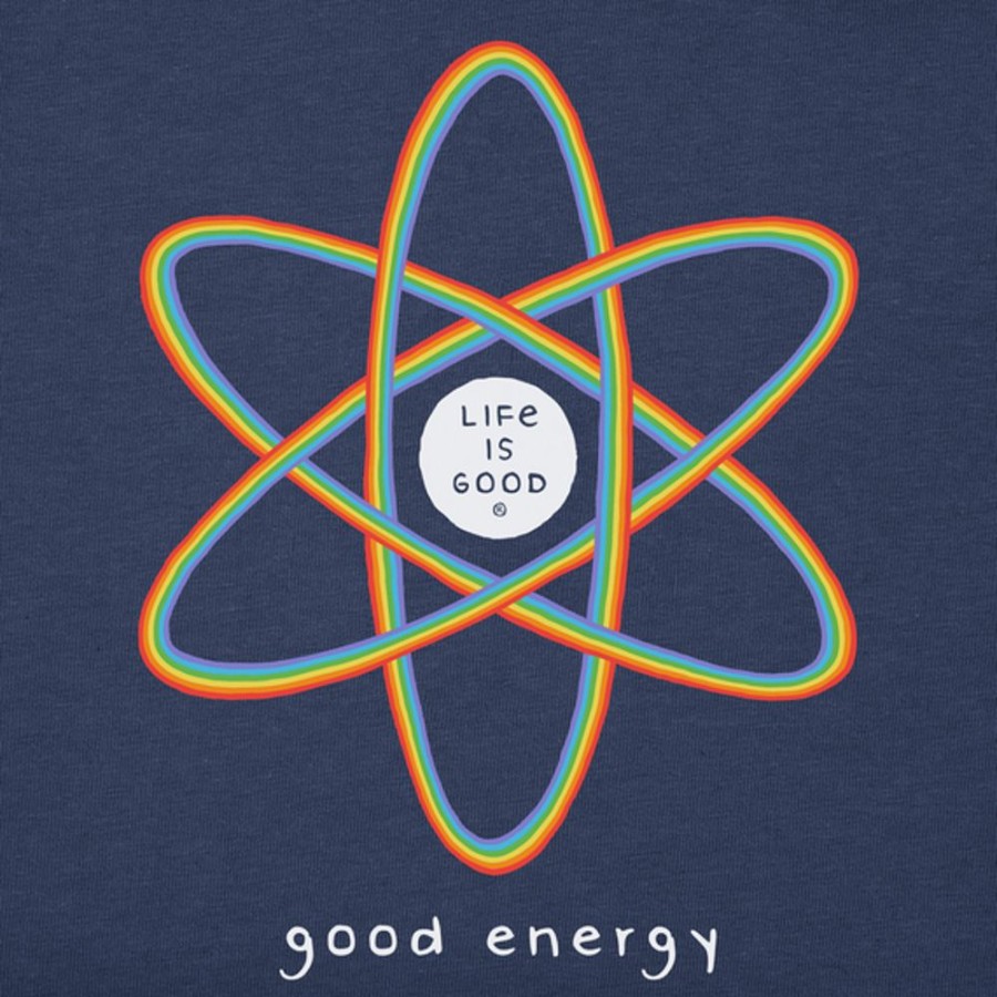 Kids Life is Good Graphic Tees | Kids Atomic Good Energy Crusher Tee Darkest Blue