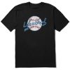 Men Life is Good Graphic Tees | Men'S Lig Ballyard Script Logo Short Sleeve Tee Jet Black