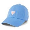 Women Life is Good Hats | Heart Chill Cap Cornflower Blue