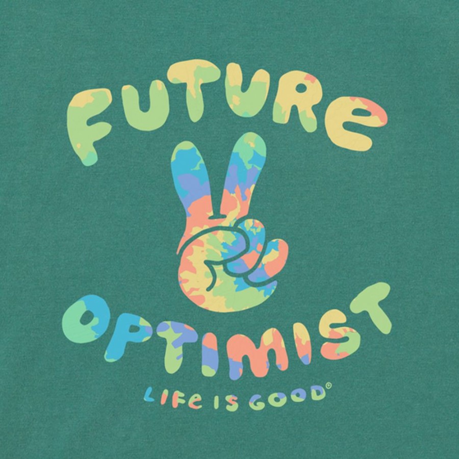 Kids Life is Good | Baby Future Optimist Crusher Bodysuit Spruce Green