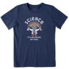 Kids Life is Good Graphic Tees | Kids Science Is Like Magic Crusher Tee Darkest Blue