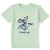 Kids Life is Good Graphic Tees | Kids Jake Giddy Up Crusher Tee Sage Green