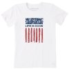 Women Life is Good Graphic Tees | Women'S Wild Usa Short Sleeve Tee Cloud White