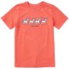 Kids Life is Good Graphic Tees | Kids Naive Unicorn Rally Crusher Tee Mango Orange