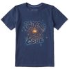 Kids Life is Good Graphic Tees | Kids Pretty Cool Universe Crusher Tee Darkest Blue