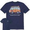 Men Life is Good Graphic Tees | Men'S Van Best Is Yet To Come Short Sleeve Tee Darkest Blue