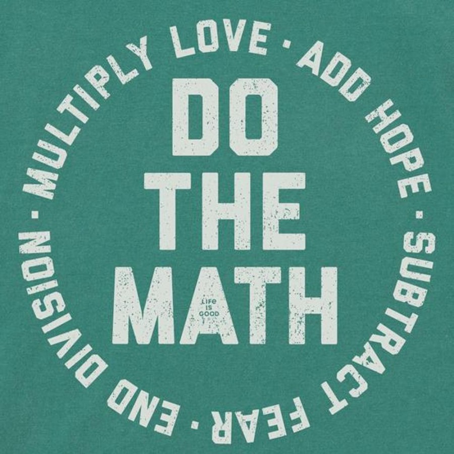 Men Life is Good Sweatshirts & Hoodies | Men'S Lig Do The Math Simply True Fleece Crew Spruce Green