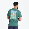 Men Life is Good Graphic Tees | Men'S Canyon Scene Crusher Tee Spruce Green