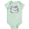 Kids Life is Good | Baby Hippy Wild Child Crusher Bodysuit Sage Green