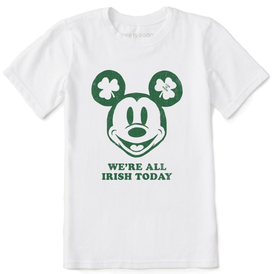 Kids Life is Good Graphic Tees | Kids Clean We'Re All Irish Today Willie Crusher Tee Cloud White