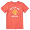 Kids Life is Good Graphic Tees | Kids Force Of Nature Crusher Tee Mango Orange