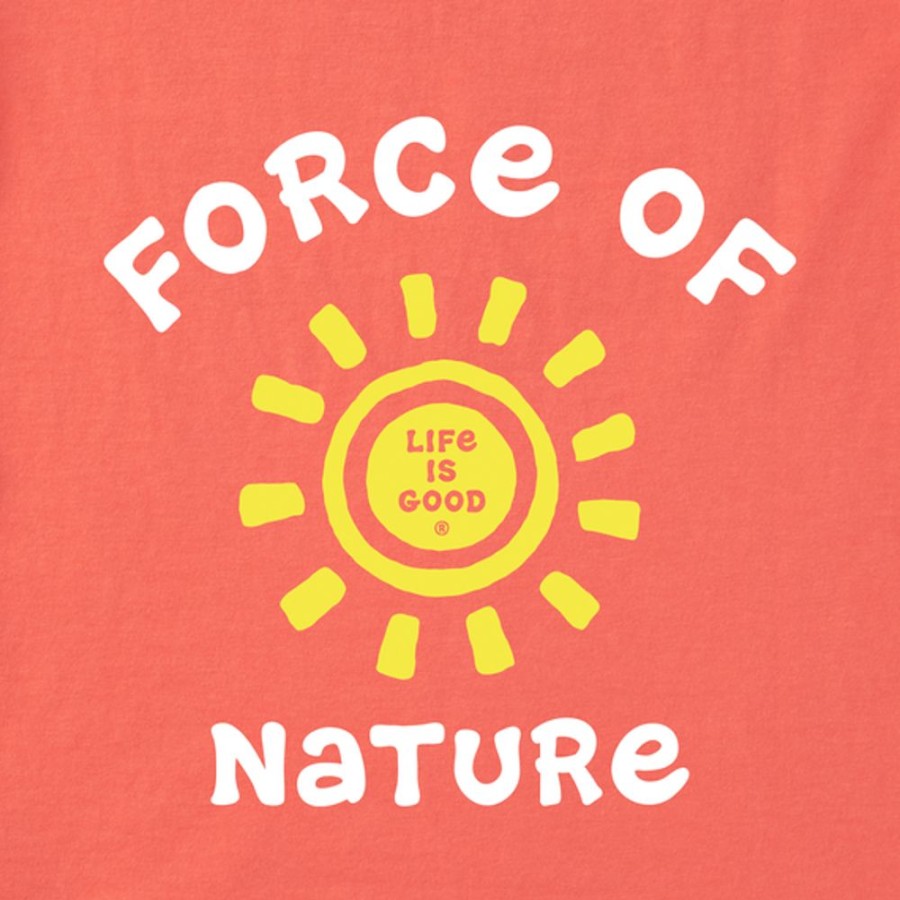 Kids Life is Good Graphic Tees | Kids Force Of Nature Crusher Tee Mango Orange