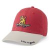 Women Life is Good Hats | Kids Rocket Skateboard Chill Cap Faded Red