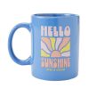 Home Life is Good Mugs | Trippy Hello Sunshine Jake'S Mug Cornflower Blue