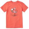 Kids Life is Good Graphic Tees | Kids Shady You Had Me At Ice Cream Flamingo Crusher Tee Mango Orange