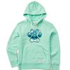 Women Life is Good Sweatshirts & Hoodies | Women'S Paw Landscape Simply True Fleece Hoodie Spearmint Green