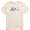 Men Life is Good Graphic Tees | Men'S Log Bridge Vista Hike More Short Sleeve Tee Putty White