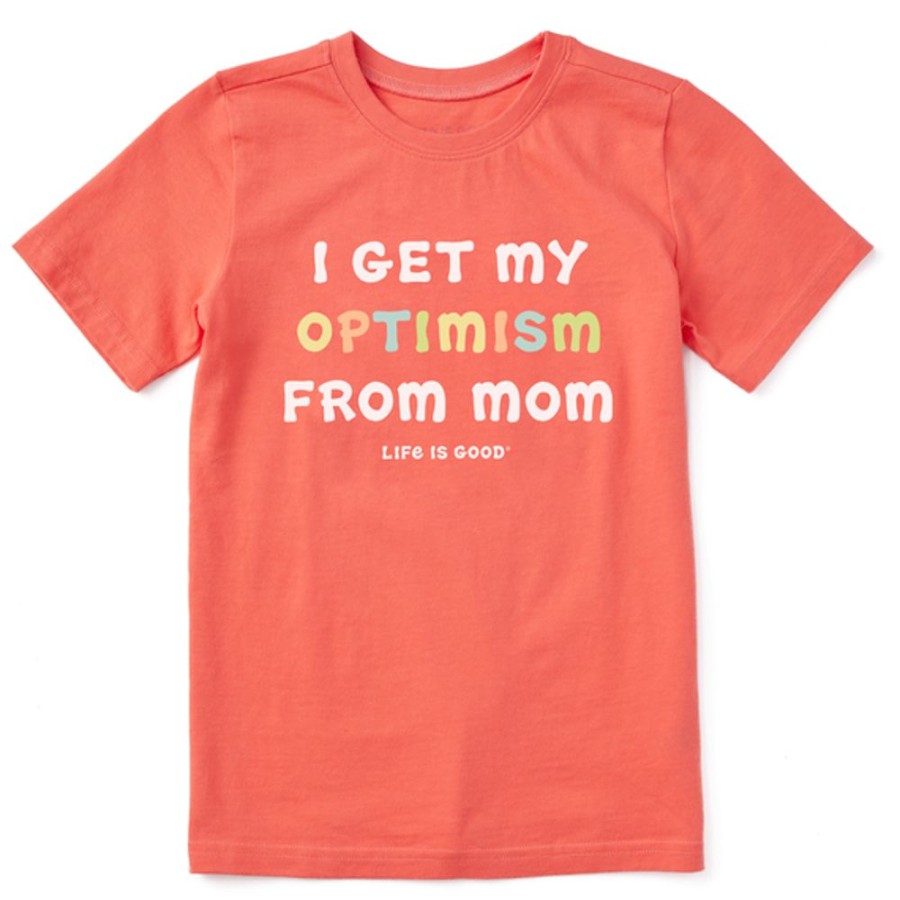 Kids Life is Good Graphic Tees | Kids Optimism From Mom Crusher Tee Mango Orange