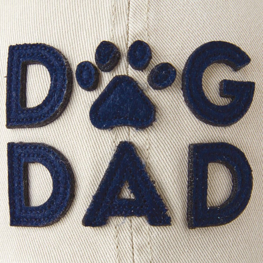 Men Life is Good Hats | Dog Dad Chill Cap Bone