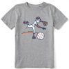 Kids Life is Good Graphic Tees | Kids Jake Baseball Crusher Tee Heather Gray