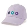 Women Life is Good Hats | Three Daisies Chill Cap Lilac Purple