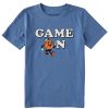 Kids Life is Good Graphic Tees | Kids Clean Game On Hoop Crusher Tee Vintage Blue