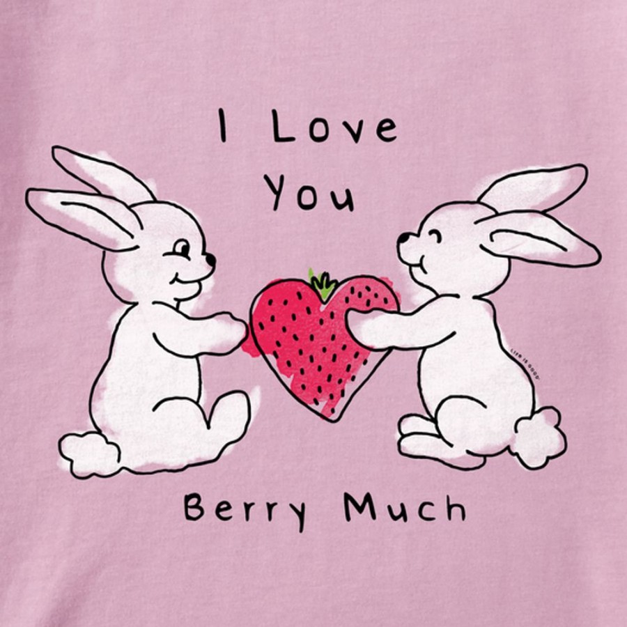 Kids Life is Good Graphic Tees | Kids I Love You Berry Much Crusher Tee Violet Purple