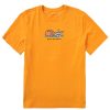 Men Life is Good Graphic Tees | Men'S Bed And Breakfast Camping Crusher Tee Desert Gold