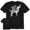 Men Life is Good Graphic Tees | Men'S Dads Best Friends Dog Beer Short Sleeve Tee Jet Black