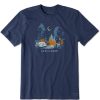 Men Life is Good Graphic Tees | Men'S Shadow Woodsy Rv Camp Short Sleeve Tee Darkest Blue