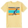 Kids Life is Good Graphic Tees | Kids Clean Toodle Loo Kangaroo Crusher Tee Sandy Yellow