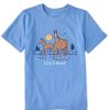 Kids Life is Good Graphic Tees | Kids Storybook Horse And Foal Crusher Tee Cornflower Blue