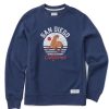 Men Life is Good Sweatshirts & Hoodies | Men'S Sea Lion Simply True Fleece Crew Darkest Blue