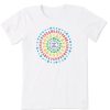 Women Life is Good Graphic Tees | Women'S Joy Explosion Vibes Crusher Tee Cloud White