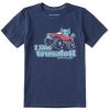 Kids Life is Good Graphic Tees | Kids Clean I Like Truxalotl Crusher Tee Darkest Blue