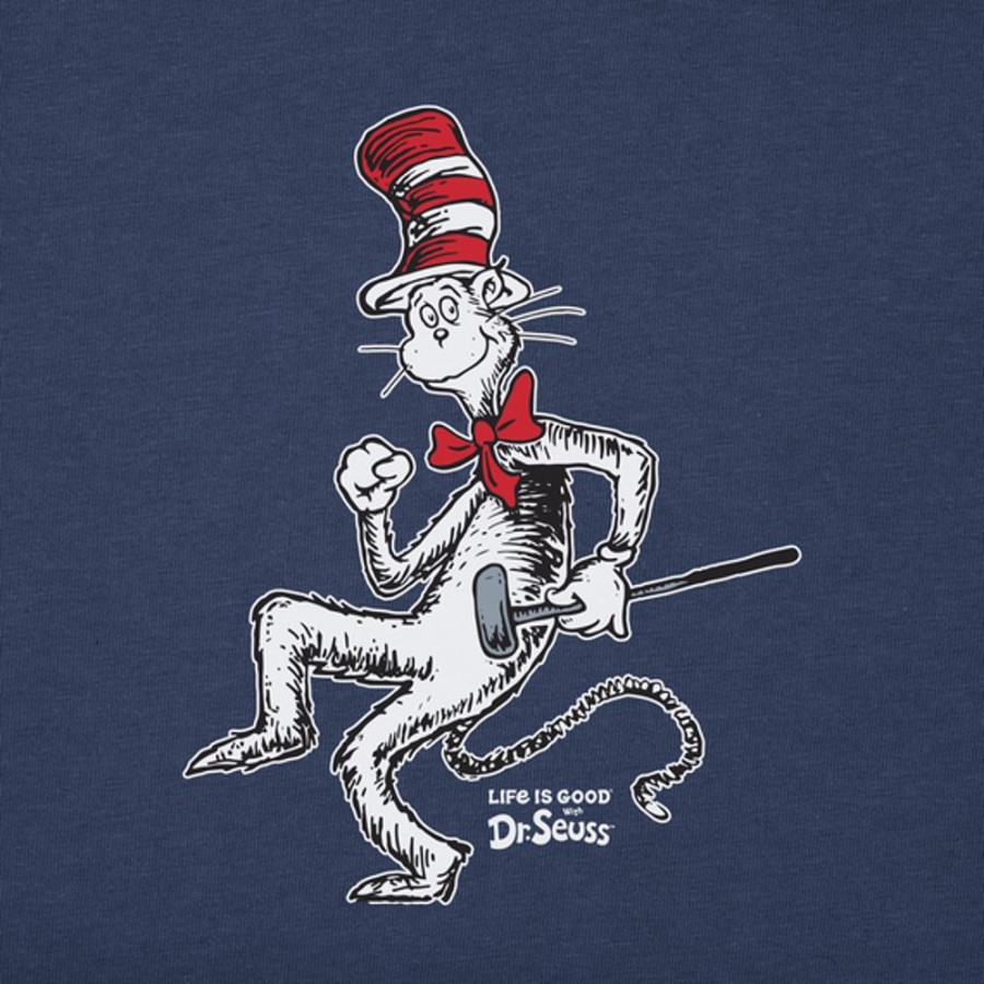 Kids Life is Good Graphic Tees | Kids Cat In The Hat Golf Crusher Tee Darkest Blue